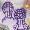 Lantern Shape Plastic Wig Stand 4 Color Wig Head Stand Wig Accessories Hat Cap Holder