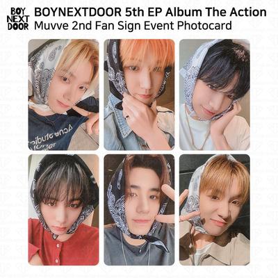 BOYNEXTDOOR 5th EP Album The Action Muvve 2nd Fan Sign Event Photocard