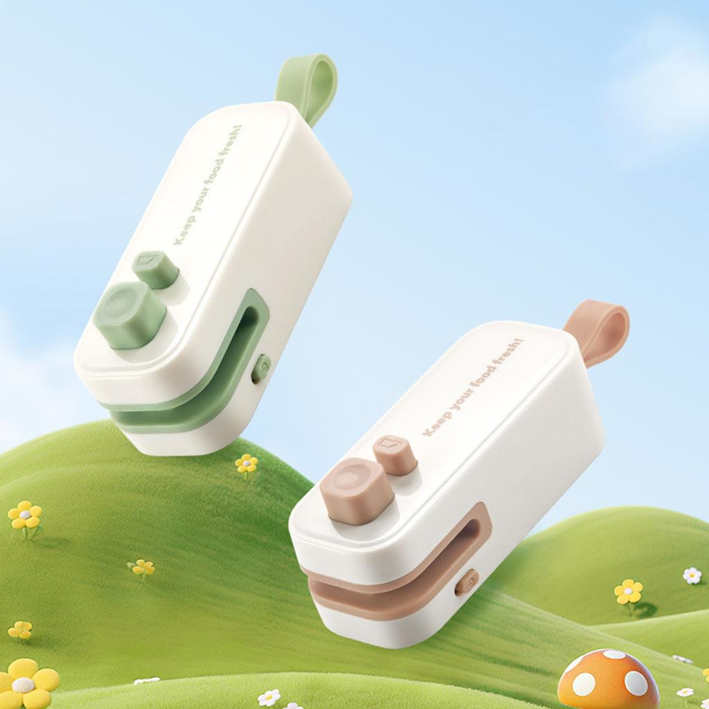 Household Food Sealer Rechargeable Snacks Bags Sealing Machine for Kitchen Use and Travel Food Preservation Tool