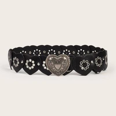 Ceinture large en cuir Design de luxe Sangle de taille vintage Mode Ceinture ajourée