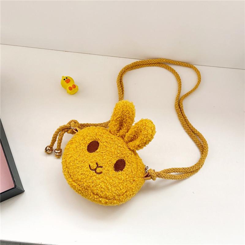 Adorable Plush Bunny Crossbody Bag For Girls Featuring Soft Breathable Material