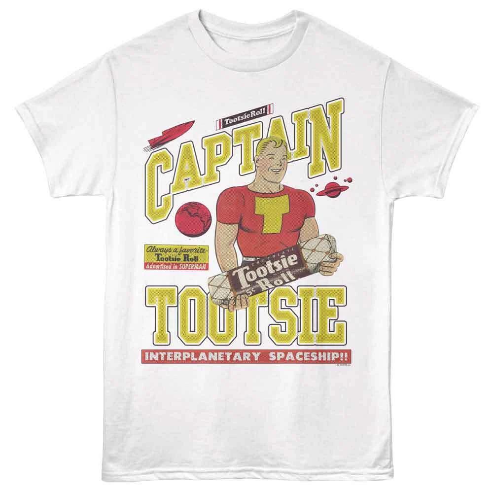 Tootsie Roll - Captain Tootsie - American Classics - White Short Sleeve T- 130