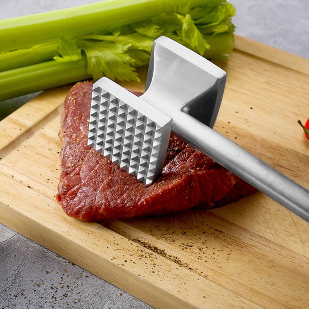 Aluminum Zinc Zinc Alloy Meat Tenderizer Square Head Beef Tenderizer Kitchen Gadget Meat Beating Tool Steak