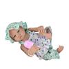 46cm Reborn Simulation Girl Doll with Hand-Painted Hair - Children's Soft Enamel 3D Skin Doll Companion Gift