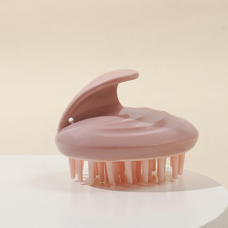 

Портативный массажер для волос и кожи головы, щетка для шампуня, ручной круглый массажер для удаления перхоти, щетка для душа, инструмент для ухода за волосами фиолетовый