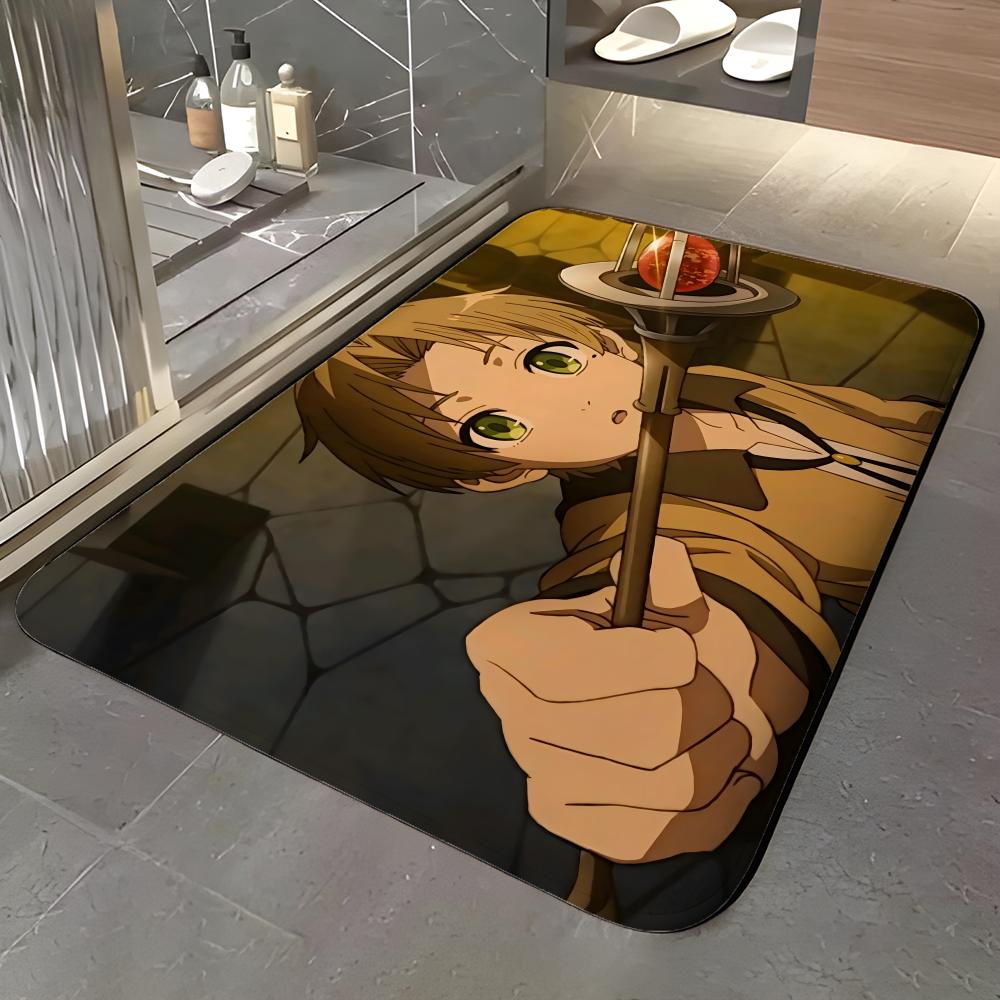 anime N-Natsume's Book of Friends Floor Mat Soft Flannel Entrance Door Mat Non Slip Absorbent Bathroom Bedroom Floor Rug