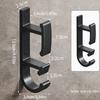 Heavy Duty Washbasin Hook Black Space Aluminum Robes Towel Hook Hanger Bathroom Basin Organizers for Hanging Washbasin