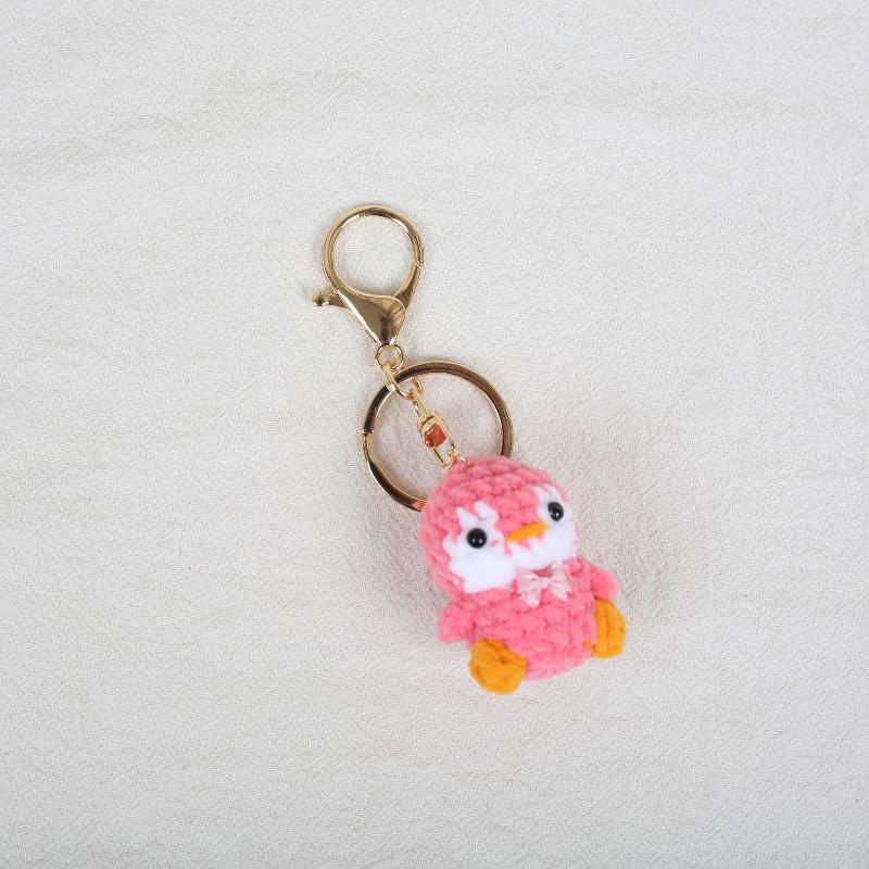 1 Stück Mini-Häkelpinguin-Anhänger Handgemachter Pinguin-Schlüsselanhänger Gestricktes Tier Handy-Anhänger Geschenk