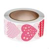 500 Pieces heart Stickers Roll Decoration 8 Patterns labels for Scrapbooking DIY Crafts Theme