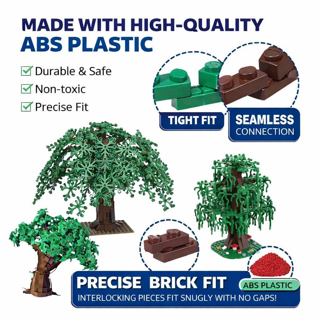 Model MOC Creative Building Blocks Forest Series DIY Tree Models Premium ABS Plastic Toys Educational Gifts for Kids & Adult