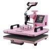 Heißpresse 12x15 in 5 in 1 mit 30oz Becherpresse T-Shirts Rosa