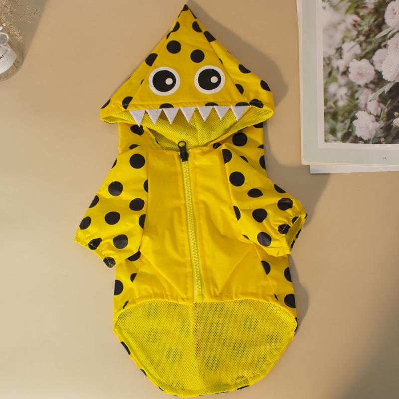 Одежда для питомцев, дождевик для собаки для прогулок, водонепроницаемый дождевик с капюшоном на две лапы, дождевик для питомца для Хэллоуина XXL
