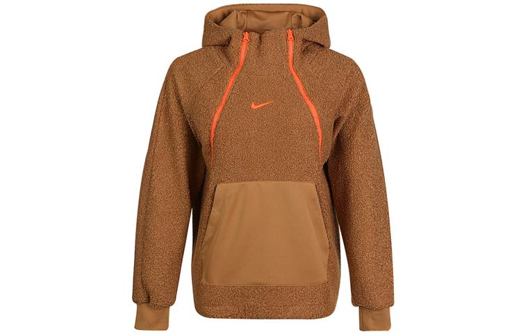 Nike Sweatshirts Women s Brown Hooded Moderate Regular DC5141-281 L