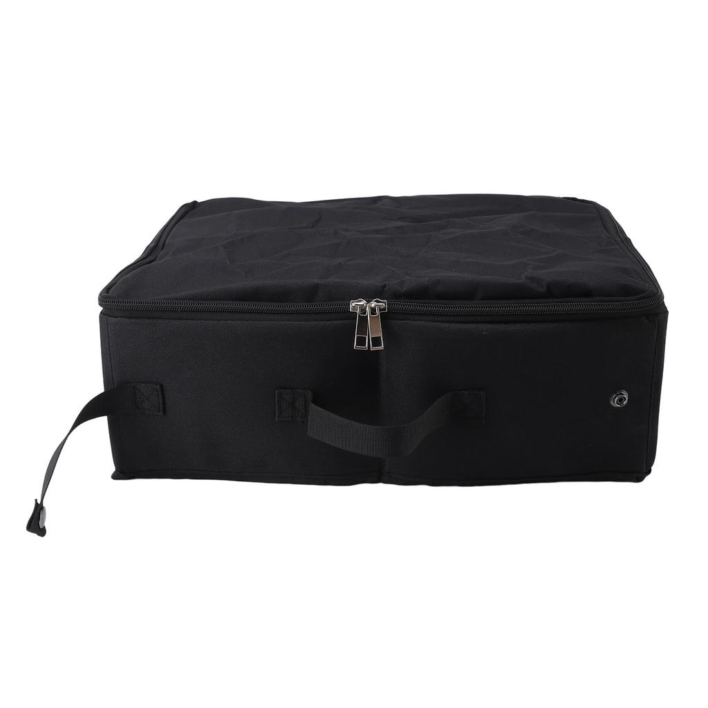 Cat Travel Litter Box with Zipper Lid Foldable Waterproof Convenient Handle Portable Travel Litter Box for Home Outdoor Car