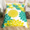Dahlia Flower Duvet Cover Full Queen Abstract Floral Bedding Set Luxury Boho National Flowers Comforter Cover Farmhouse Decor