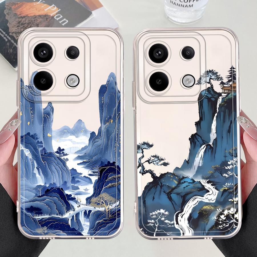 Mountains Waters Art Case for Xiaomi Redmi Note 14 Pro Plus 13C 12S 9 10 A4 10S 14C 11 Note 13 11S 12 Soft Phone Cover