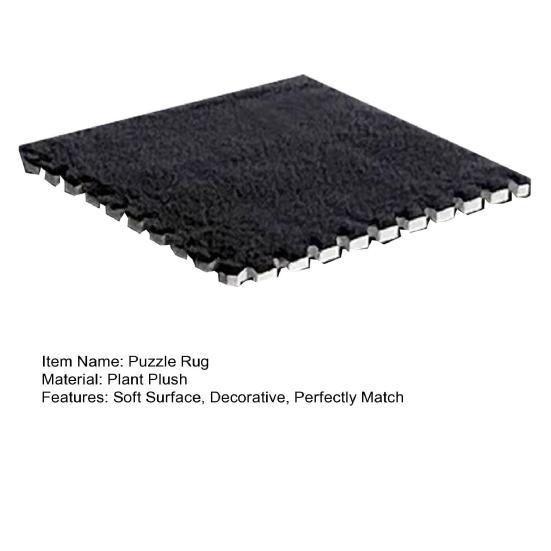 Floor Mat Solid Color Plush Dry Feet Floor Tiles Rug Tear-resistant Protective Square Washable Bedroom Puzzle Rug Living Room Mat