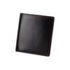 [Kipris] Compact Card Wallet Oil Shell Cordovan & Shirasagi Leather, Black x Red 4037(04)