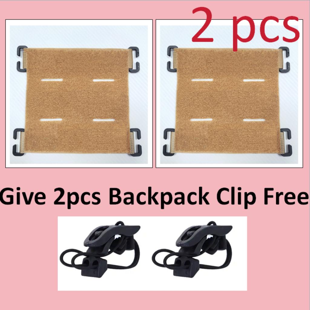 MOLLE System Attachment Hook and Loop Panel Tactical Patches Board Vest Backpack Convenient ID Patch Badge Pad Converter Strips