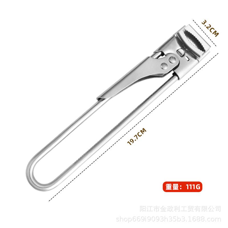 

Stainless Steel Can Opener Adjustable Wire Tool German Design Effortless Lazy Kitchen Gadget Opens Can Jars Bottles Easy Opening