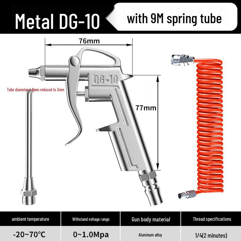 High-pressure Dust Blowing Gun Truck with Air Tank and Hose