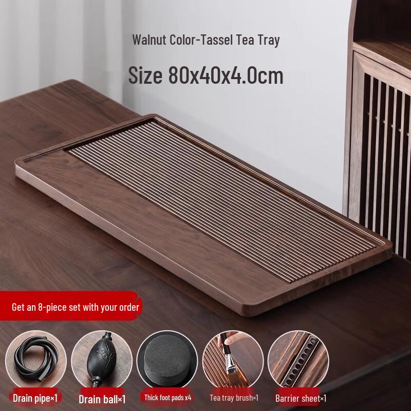Bamboo Kung Fu Tea Tray with Drainage