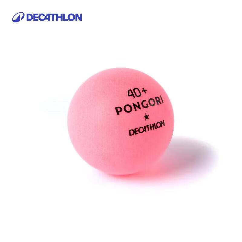 Decathlon 1-Star 40+ ABS Table Tennis Balls - Pink (6-Pack)
