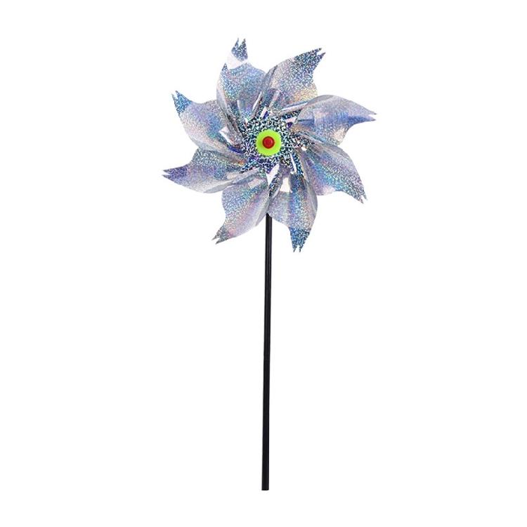 

Gardening Supplies Pinwheels Reflective Sparkly Scarecrow Pinwheel Windmill Spinner Orchard Garden Lawn Yard Decoration 1