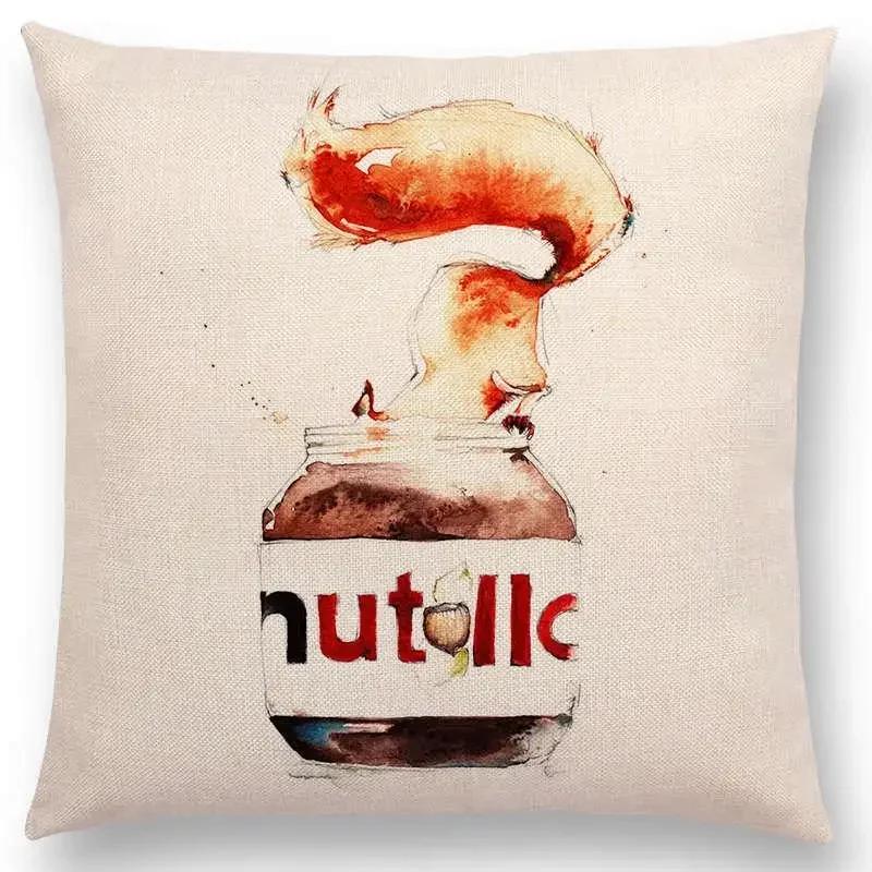 Lustige Cartoon Schurken Tiere Sofa Kissenbezug Eichhörnchen Hase Maus Flamingo Fuchs Hund Eule Vogel Tom und Jerry Kissenbezug