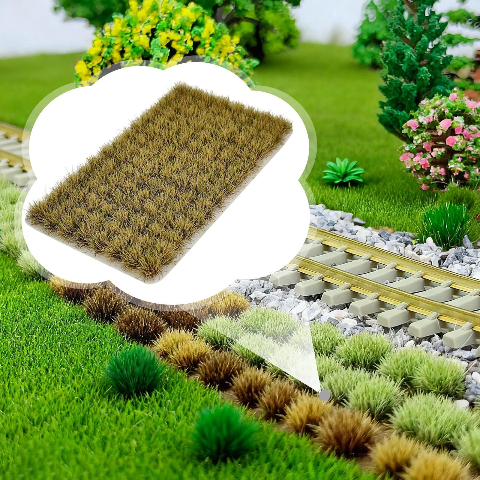 

Artificial Model Grass Tufts,Terrain Models Kit Lowland Shrubs Tuft for Landscape Yellow