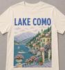 Lake Como Shirt, Lake Como Men's T-Shirt, Lake Como Travel Tee, Lake Como Souvenir Shirt, Italy Travel Shirt, Vintage Lake Como Graphic Tee