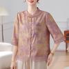 Datang Furen New Chinese Style Summer Blouse for Middle-Aged Women