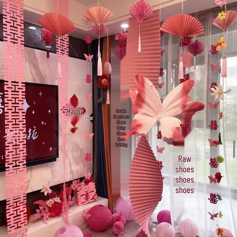 Wedding Room Decoration Set: Butterflies for Bride's Bedroom, Groom's New House, and Living Room Photo Background