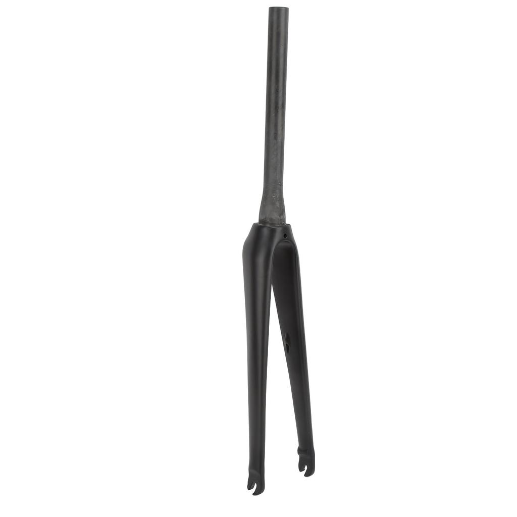 Bike Rigid Front Fork Full Carbon Fiber Road Bike Fork Quick Release Type UD Pattern Top Taper Pipe for Disc BrakeUD