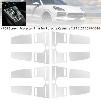 4Pcs Screen Protector Film For Porsche Cayenne 2.9T 3.0T 2018-2020