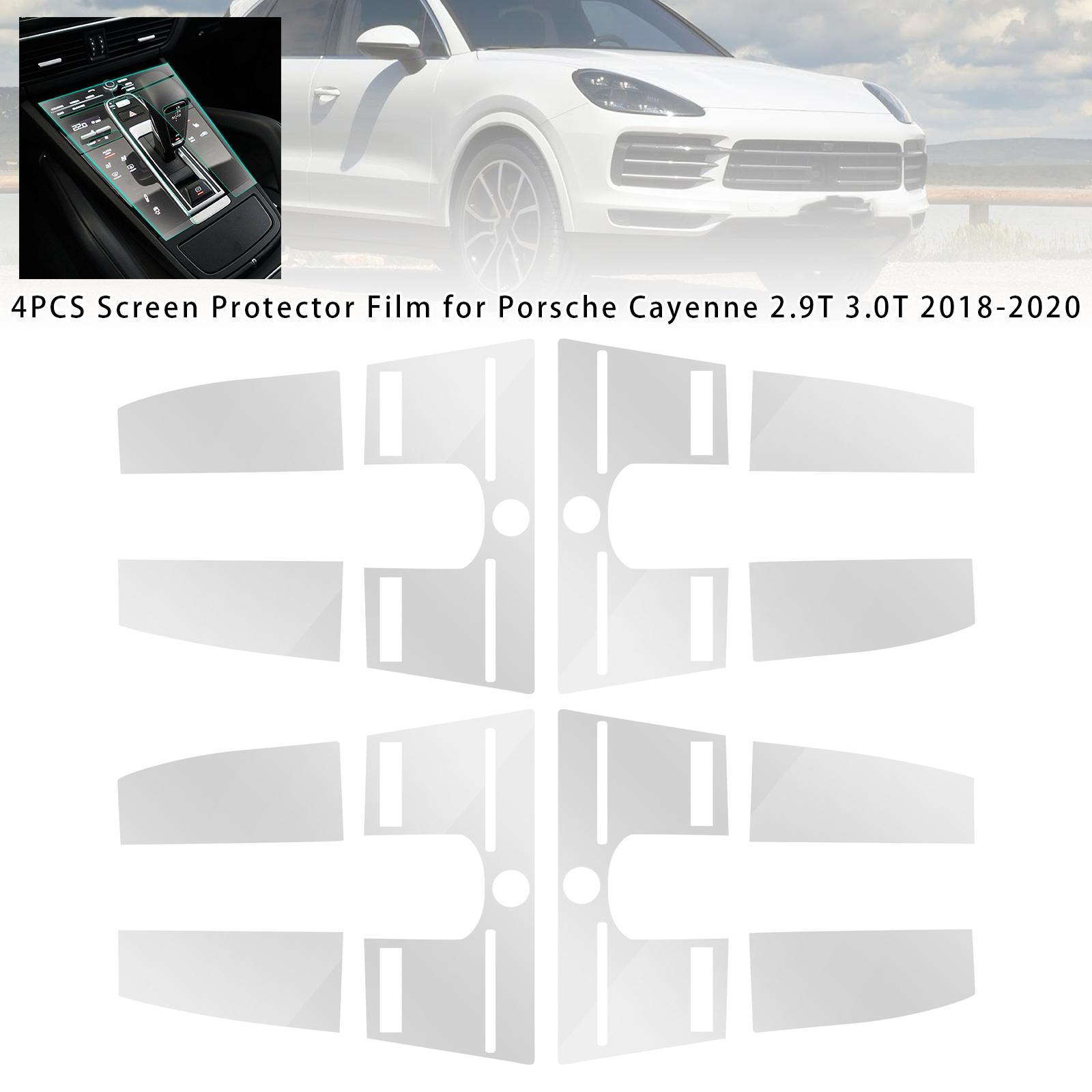 

4Pcs Screen Protector Film For Porsche Cayenne 2.9T 3.0T 2018-2020