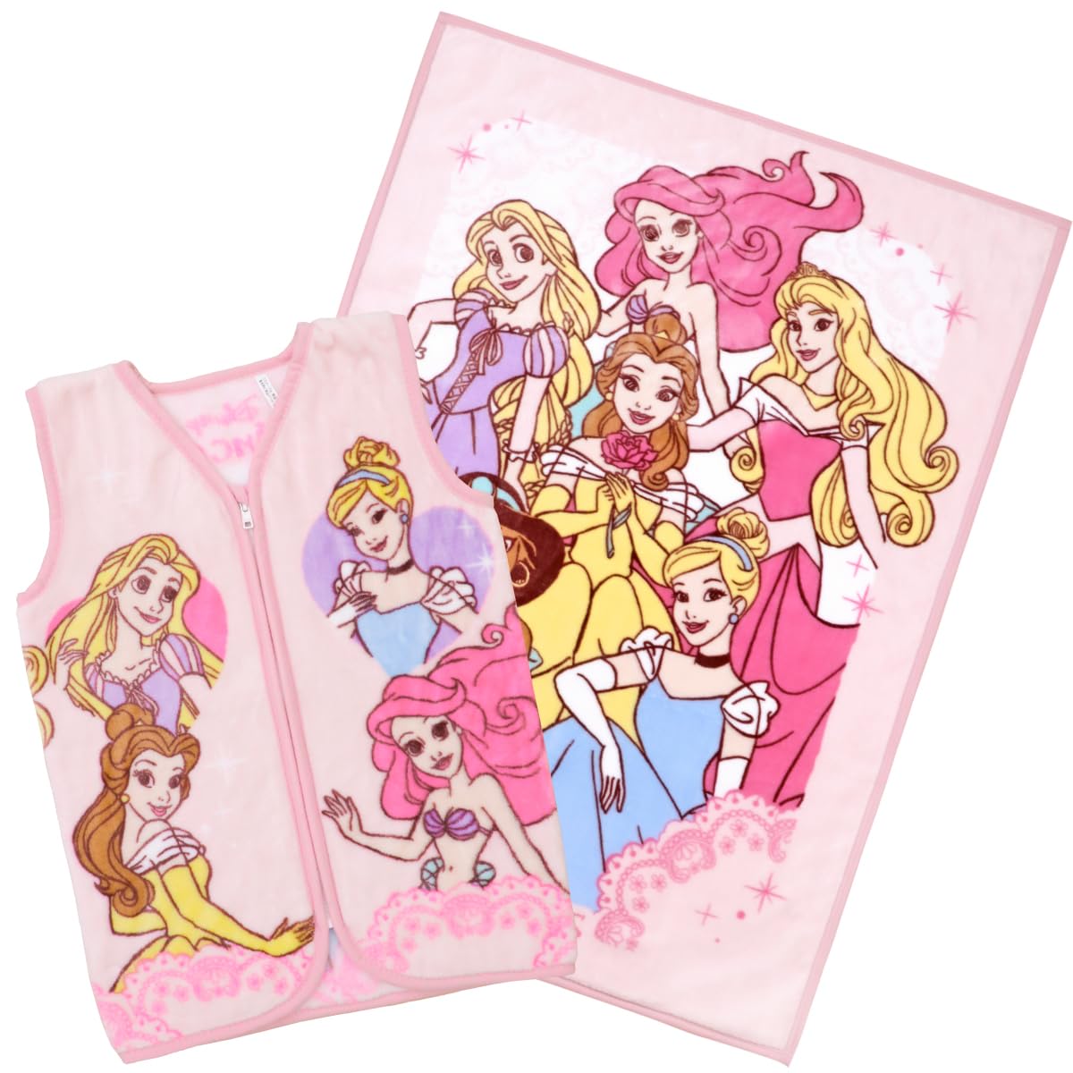 un doudou Флисовое одеяло + Комплект для сна, Принцесса Диснея Новый Мейер, Теплое Флисовое Одеяло (NZ2001-2201-PR)