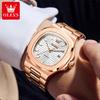 Classic Fashion Quartz Man Watch Luxury Simple Stainless Steel Band Waterproof Casual Date Watches for Mens