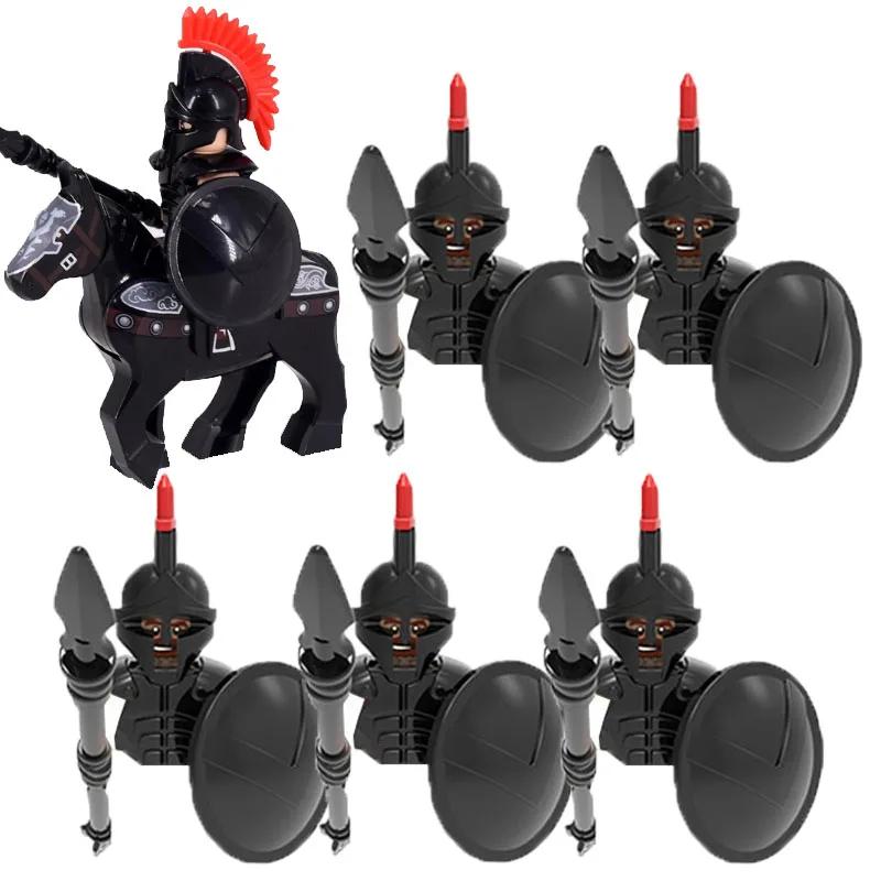 MOC Medieval Lion King Castle Knight Building Blocks Figure Accessories War Horse Cavalry Warrior Crusaders Toy Gift Bricks N029