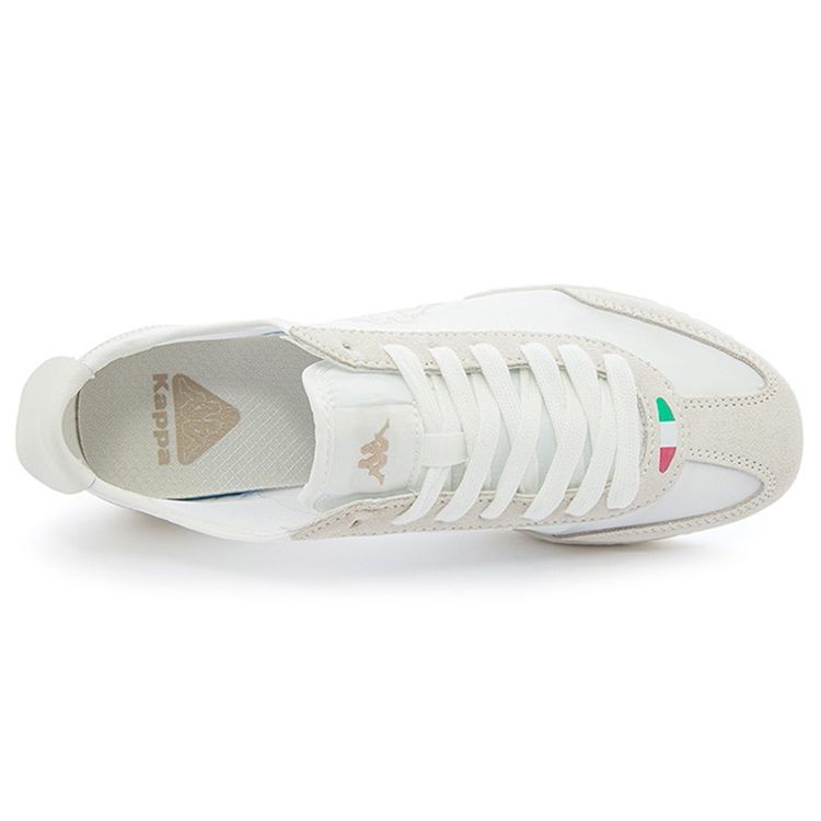Kappa Fabric Comfortable Versatile Shock Absorbing Non-Slip Wear-Resistant Low-Top Casual Shoes Unisex casual shoes White K0CX5BB02-012D