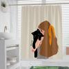 LISM Illustrated Polyester Shower Curtain