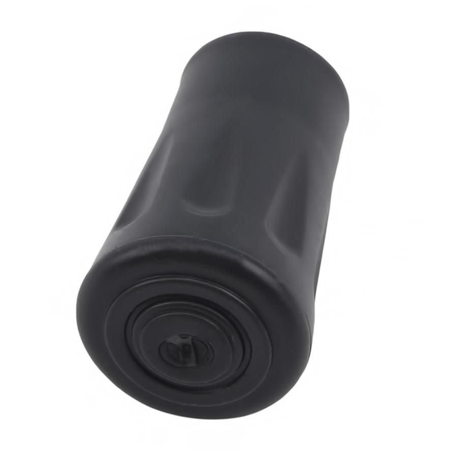 Utomhus Vandringsstav Gummi Fotskydd Svart Universellt Halkfritt Runt Huvud Vandringsstav Tillbehör Fotskydd