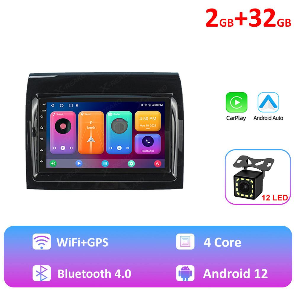 

REAKOSOUND 2Din мультимедиа для Fiat Ducato 2007-2015 Citroen Jumper Peugeot 2011-2015 автомобильное радио Android стерео Carplay авторадио 12led