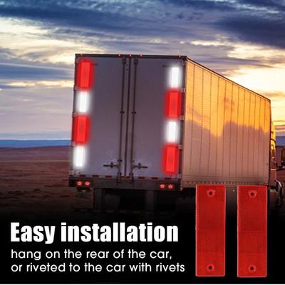 Car Truck Reflective Strips Night Safety Warning Tape Decoration Sticker Reflector Cars  Plate  Sign Decals Automotive Parts