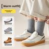Wool Socks - Men's Thick and Warm Padded Mid-calf Socks for Autumn and Winter. Men's Woolen Socks. Long Winter Sleepers.
