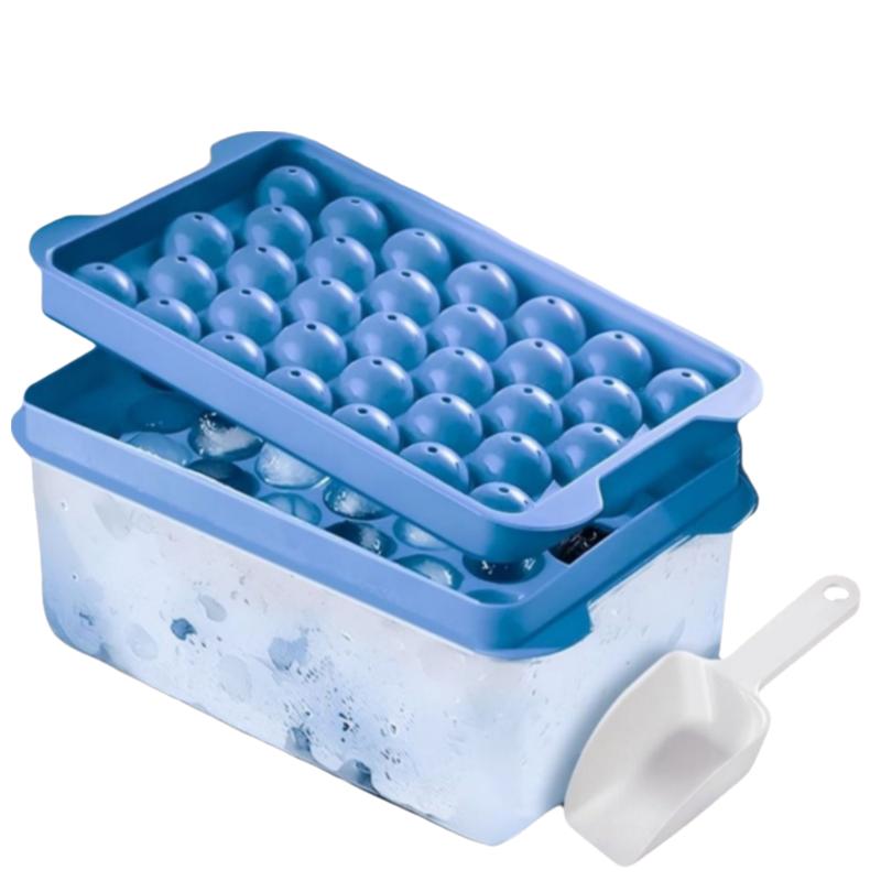 Round Ice Cube Tray Silicone Whiskey Sphere Mold Creative Ice Grid Mold  Hockey Ball Maker