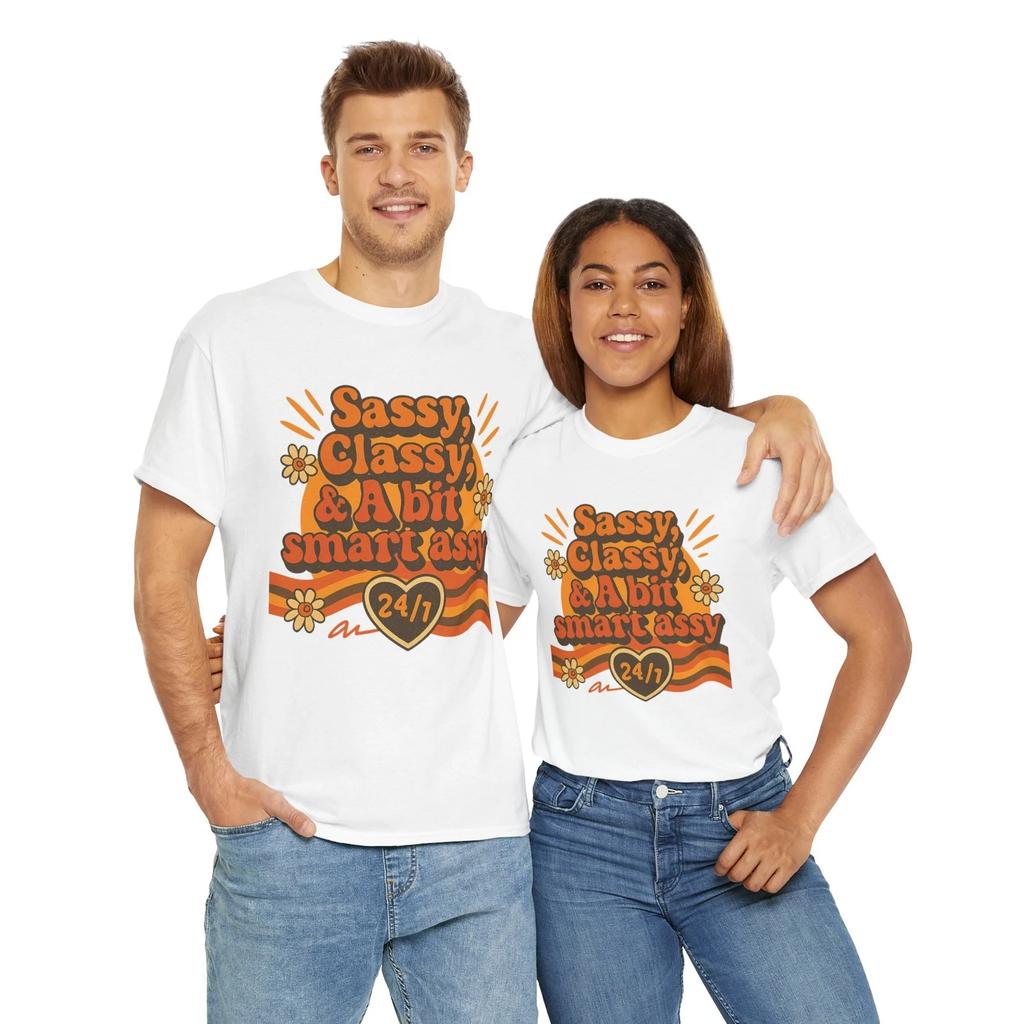 Sassy Classy Unisex Heavy Cotton Tee, Cool Graphic Shirt, Casual Wear