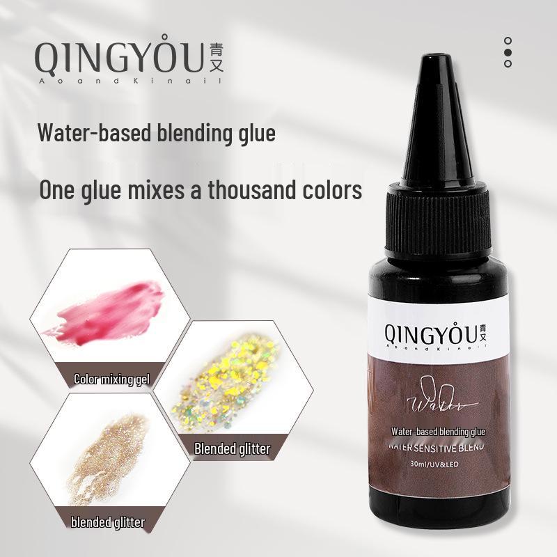 

Universal Nail Art Blending Gel with Glitter & Gradient Ombre Effects