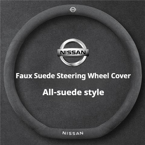 Wildleder Auto Lenkradbezug für Nissan Qashqai Kicks March Xtrail Micra Leaf Qashqai J11 J10 J12 Armada Juke Note Zubehör