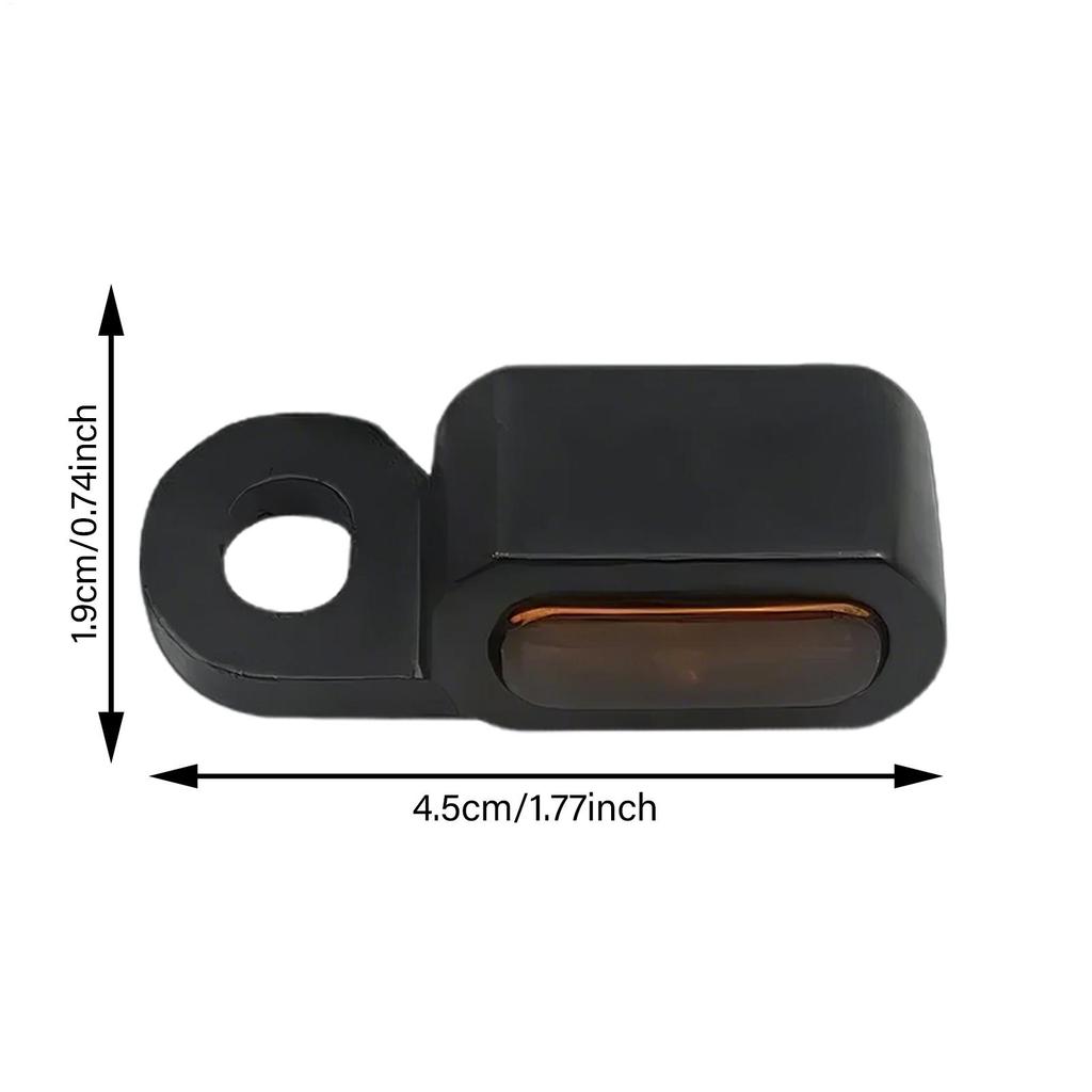 Motorcycle Front Turn Signals Waterproof 2 Pieces Indicators Motorcycle Blinkers Indicator For Safety Riding Commute Highway